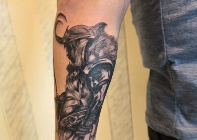 tattoo halle saale arm motiv krieger