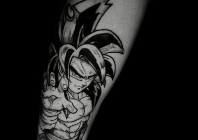 tattoo halle saale arm motiv SonGoku